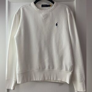 Ralph Lauren Men's White Crewneck Sweater